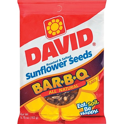 David® Sunflower  BBQ Flavor, 5.25 oz. Bags, 12 Bags/Box
