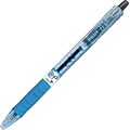 Pilot B2P Bottle 2 Pen Retractable Ball Point Pens, Medium Point, 1.0 mm, Black Ink/Translucent Blue