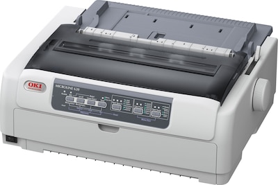 OKI Microline 62433801 USB/Parallel Black & White Dot Matrix Printer