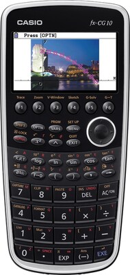 Casio FX-CG10 10-Digit CAS Calculator, Black
