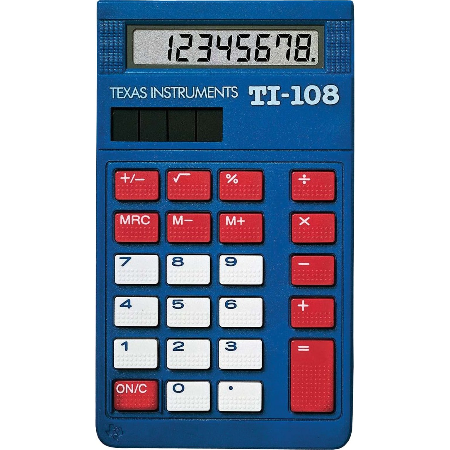 Texas Instruments TI-108 Teacher Kit TI-108TK 8-Digit Desktop Calculator, Blue