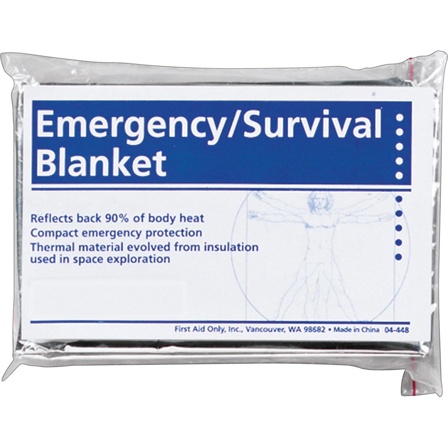 First Aid Only Emergency Blanket, 24/Carton (Z801)
