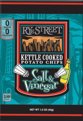 Rye Street® Kettle Cooked Salt & Vinegar Potato Chips, 1.5 oz. Bags, 55 Bags/Box