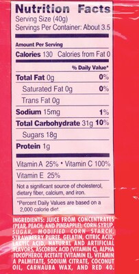 Welch's Gluten Free Strawberry Snacks, 5 oz., 12 Packs/Box (PIM05096)