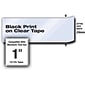 Brother P-touch TZe-S151 Laminated Extra Strength Label Maker Tape, 1" x 26-2/10', Black on Clear (TZe-S151)