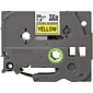 Brother P-touch TZe-S661 Laminated Extra Strength Label Maker Tape, 1-1/2" x 26-2/10', Black on Yellow (TZe-S661)