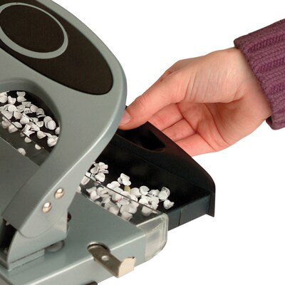 Officemate Deluxe 3-Hole Punch, 45 Sheet Capacity, Silver (90100)