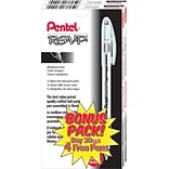 Pentel® R.S.V.P.® Ballpoint Pens, Medium Point, Black, Bonus Pack, 24/Pack