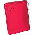Esselte® Poly Storage Envelope with Tab Dividers, 3 Pack, Assorted Colors