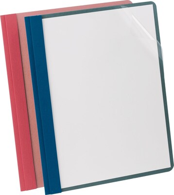 Esselte® 3-Prong Report Covers, Red, 25/Box (57871)