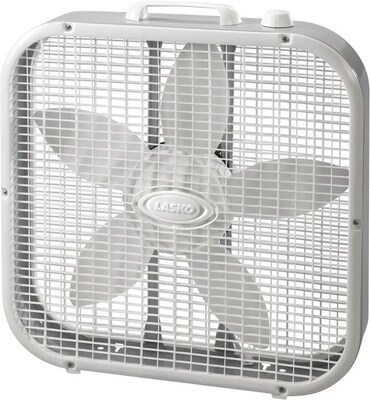 Lasko 20.5 1-Speed Floor Fan, White (3733)