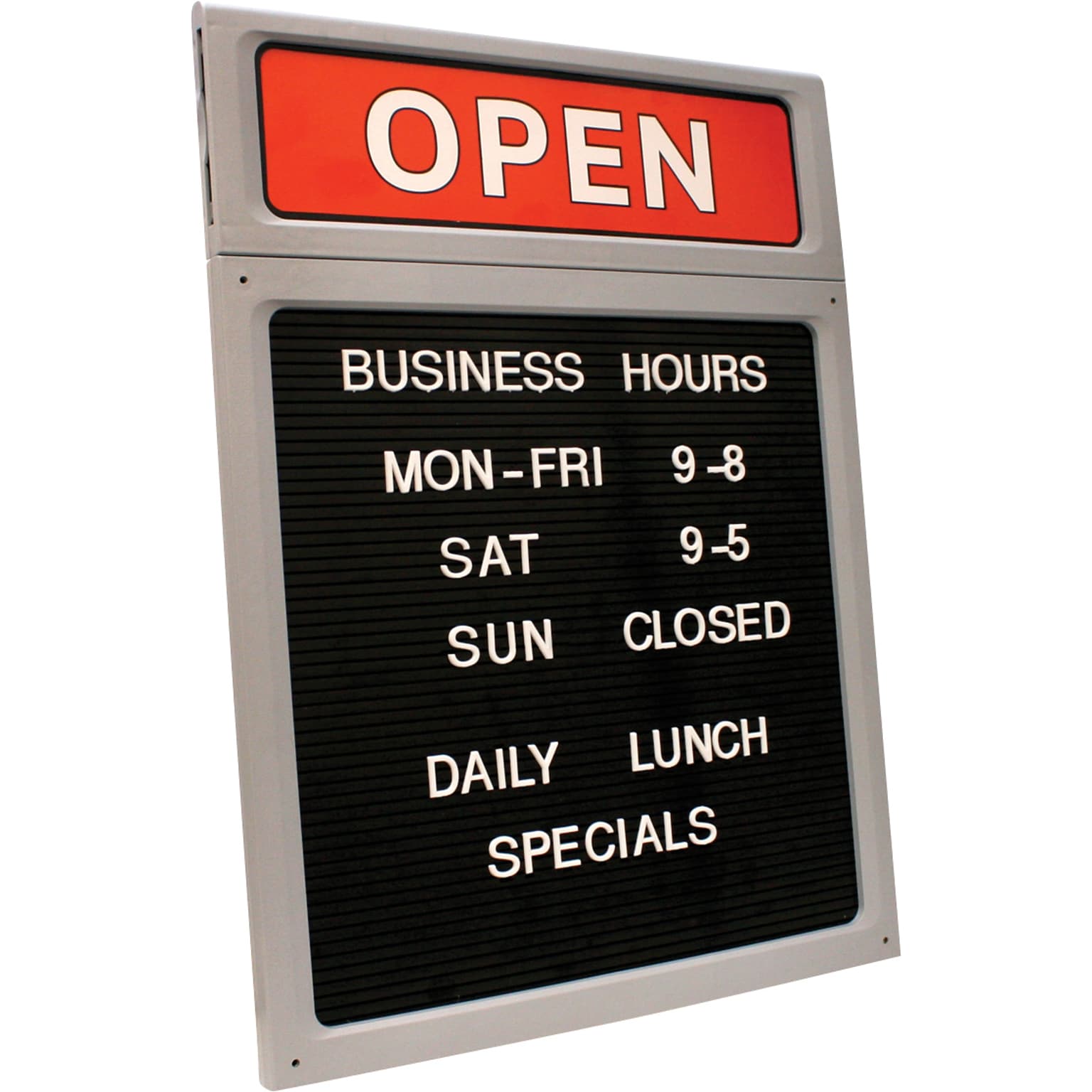 Cosco® Sign with Character Set, Open/Close, 20 x 15, 1 each (098221)