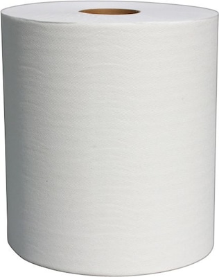 Confidence Hardwound Towels, White, 6/Ct