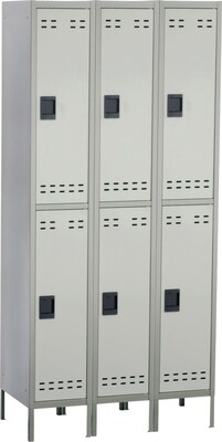 Safco 78" Gray/Silver Storage Locker (5526GR)