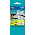 Brother P-touch TZe-FX651 Laminated Flexible ID Label Maker Tape, 1 x 26-2/10, Black on Yellow (TZe-FX651)