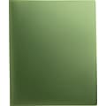 Staples® Textured Poly 2-Pocket Folder, Green (21620-CC/20646)