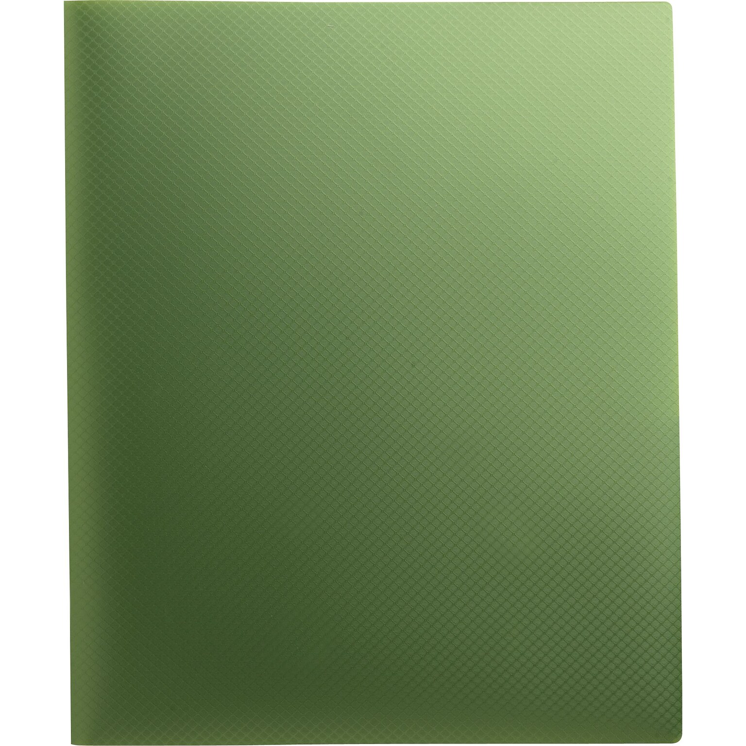 Staples® Textured Poly 2-Pocket Folder, Green (21620-CC/20646)