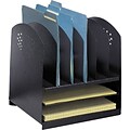 Safco Combination Desk Organizer, Black, 12 3/4H x 12 1/4W x 11 1/4D