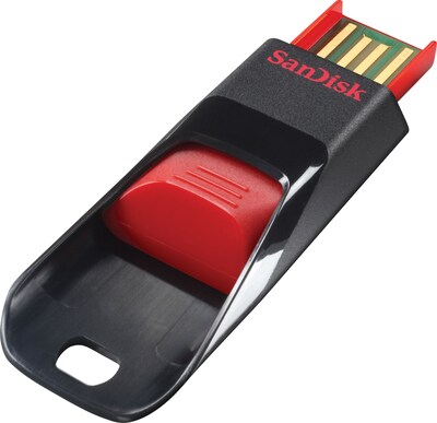 SanDisk Cruzer Edge SDCZ51-016G-A46 16GB USB 2.0 Flash Drive, Black/Red