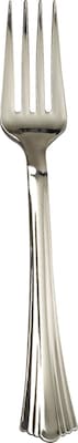 WNA Reflections™ Plastic Forks, Heavy Weight, Gray, 600/Ct