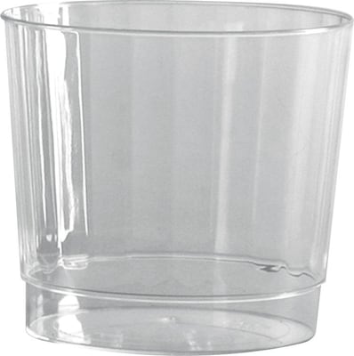 WNA Classic Crystal Plastic Cold Fluted Tumbler, 9 oz., Clear, 20 Cups/Pack, 12 Packs/Carton (WNACCR