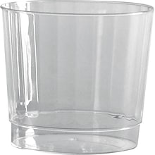 WNA Classic Crystal Plastic Cold Fluted Tumbler, 9 oz., Clear, 20 Cups/Pack, 12 Packs/Carton (WNACCR