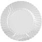 WNA Classicware Plastic Plates, 7.5", Clear, 180/Carton (WNACW75180)