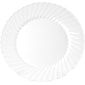 WNA Classicware Plastic Plates, 9", White, 180/Carton (WNACW9180W)
