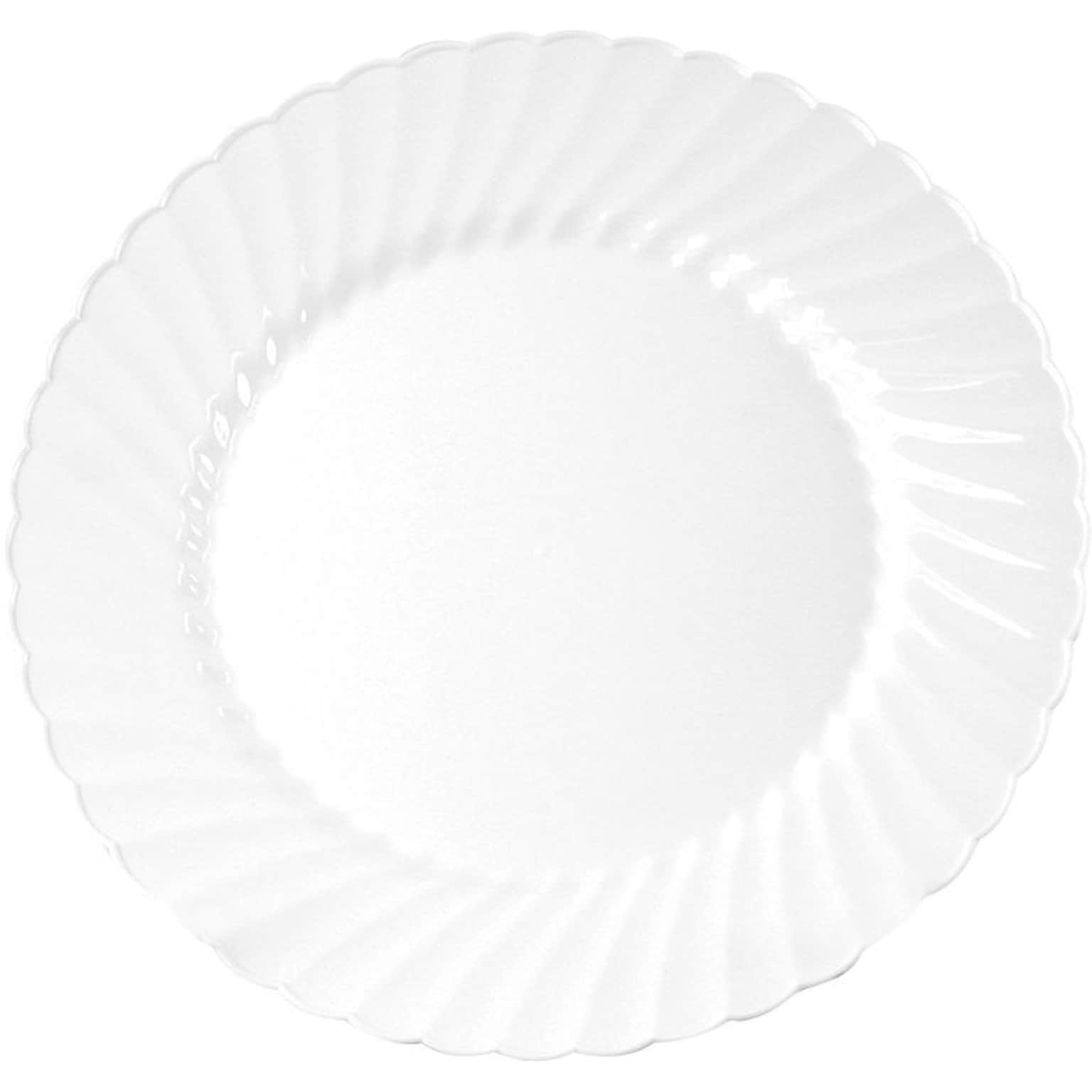 WNA Classicware Plastic Plates, 9, White, 180/Carton (WNACW9180W)