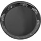 WNA Designerware Plastic Plates, 10.25", Black, 144/Carton (WNADWP75180BK)