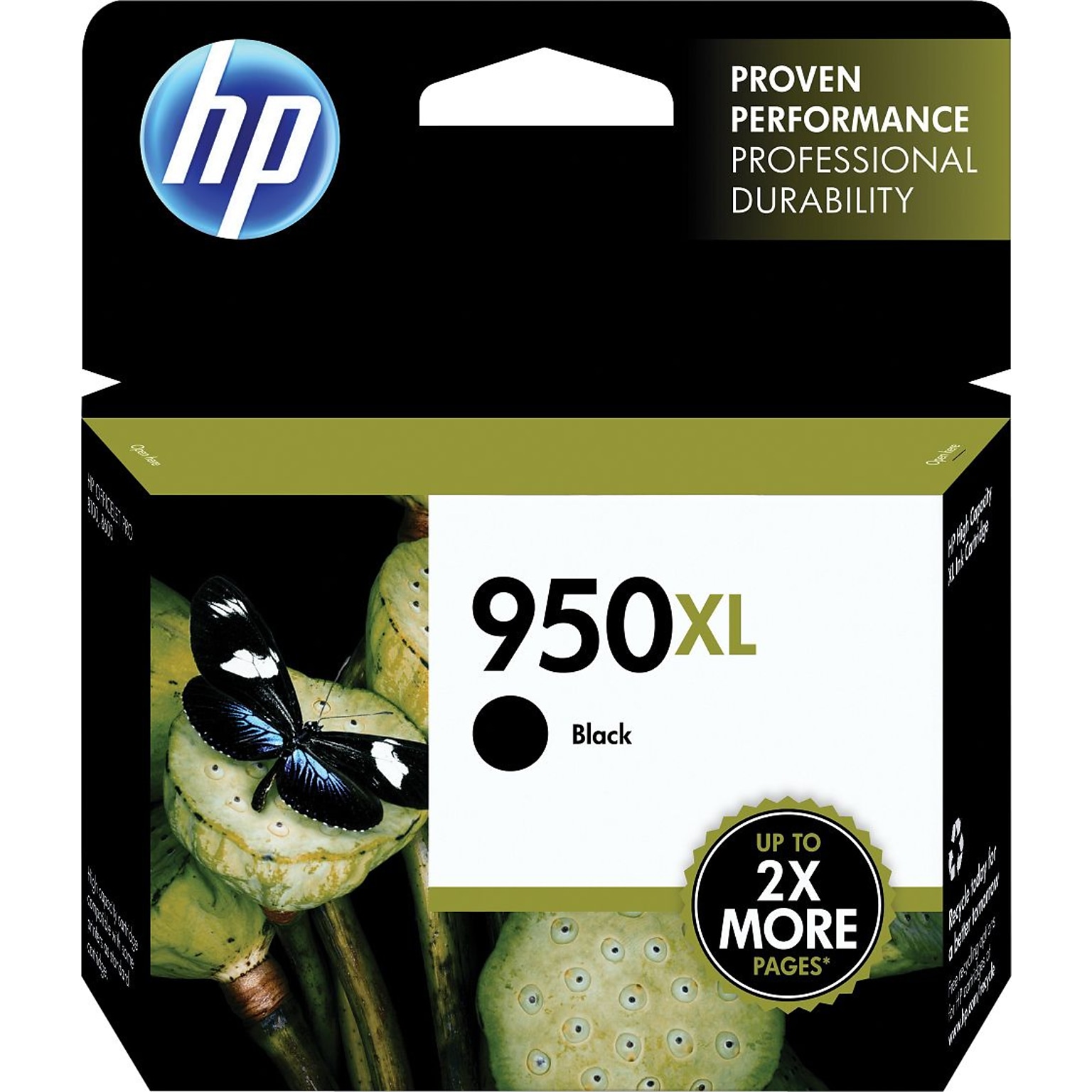 HP 950XL Black High Yield Ink Cartridge (CN045AN#140)