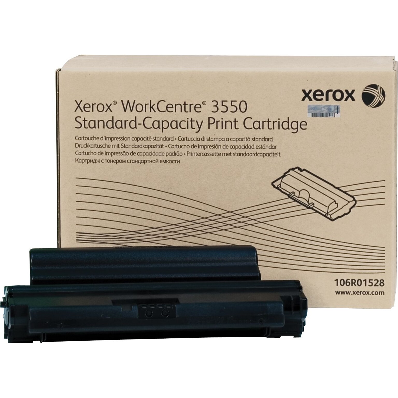 Xerox 106R01528 Black Standard Yield Toner Cartridge, Prints Up to 5,000 Pages