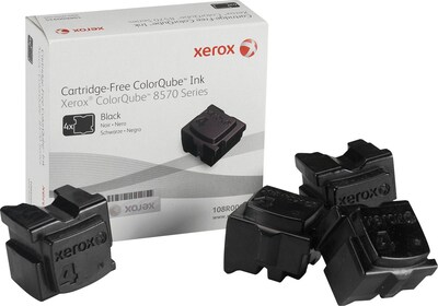 Xerox 108R00930 Black Standard Yield Ink Cartridge, 4/Pack
