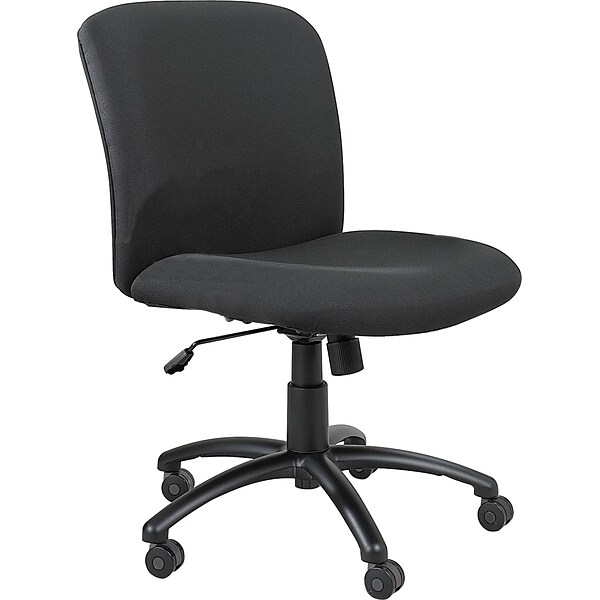 Safco Uber Fabric Computer and Desk Chair, Black (3491BL)