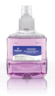 Brighton Professional™ LTX-12™ Antibacterial Foam Handwash Refill, Plum Scent, 1200ml, 2/Carton