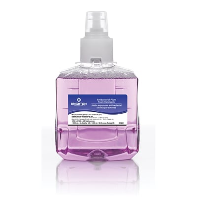 Brighton Professional™ LTX-12™ Antibacterial Foam Handwash Refill, Plum Scent, 1200ml, 2/Carton