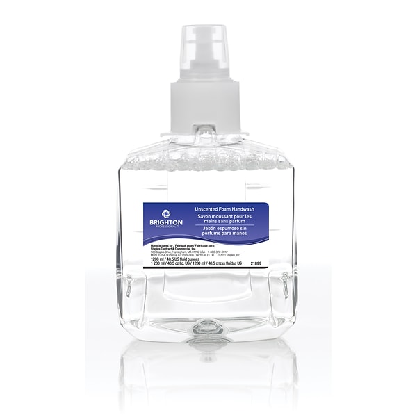 Brighton LTX-12 Professional Foaming Soap Refill, Unscented, 40.5 oz., 2/Carton (21899)