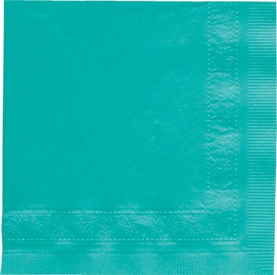 Hoffmaster Paper Beverage Napkins, Teal, 1000/Carton (180301)