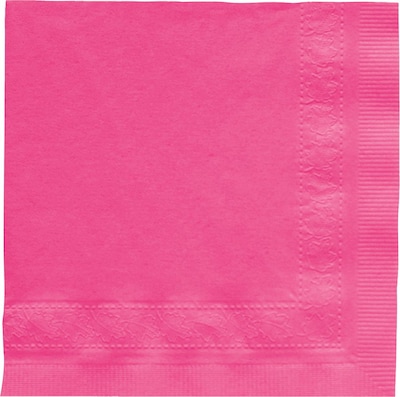 Hoffmaster Beverage Napkin, 2-ply, Raspberry, 250 Napkins/Pack, 4/Carton (180332)