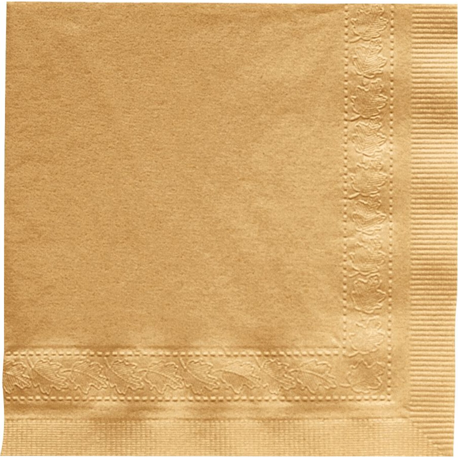 Hoffmaster Beverage Napkin, 2-ply, Glittering Gold, 250 Napkins/Pack, 4/Carton (180345)
