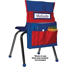 Carson-Dellosa Chairback Buddy™ Pocket, Blue with Red Pockets, All Grades (158035)