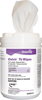 Oxivir Tb Disinfecting Wipes, 160/Pack, 4/CT (101105152)