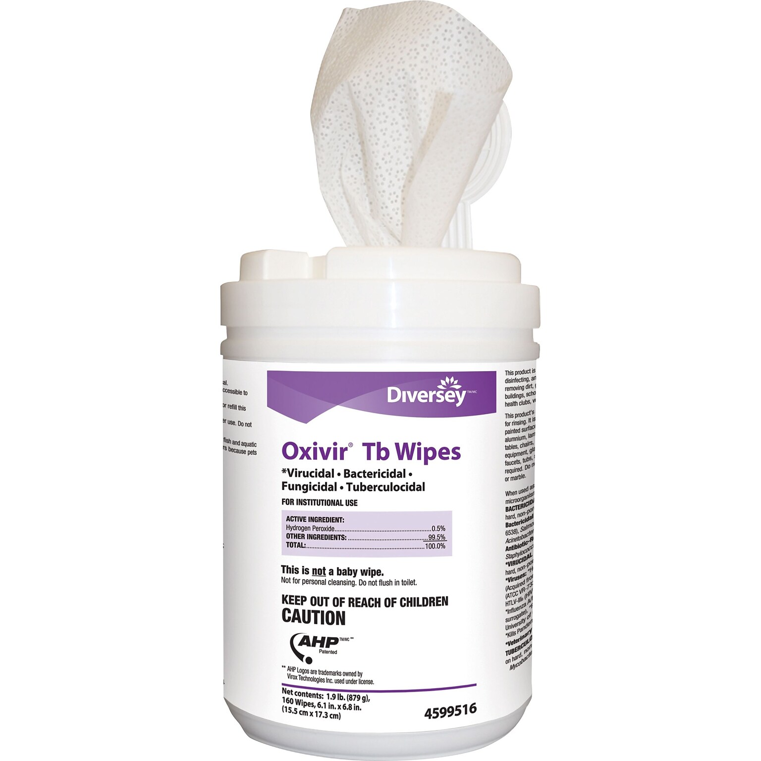 Oxivir Tb Disinfecting Wipes, 160/Pack (4599516)