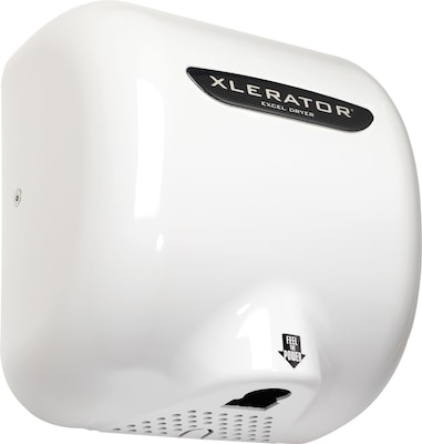 XLERATOR XL-WV 208-277V Hand Dryer, White Epoxy Painted Cover