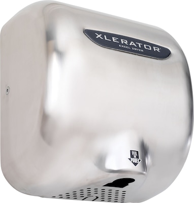 XLERATOR XL-SB 110-120V Hand Dryer with Noise Reduction Nozzle, Brushed Stainless Steel Cover