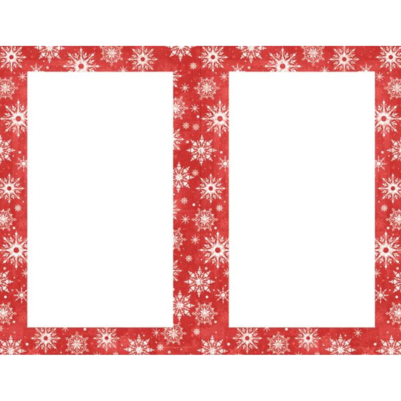Great Papers® Holiday Invitations Snowy Flakes 2Up Inv , MultiPack