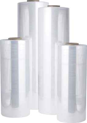 14.5 x 1450 38 Gauge Pre-Stretched Stretch Wrap, Clear, 4/Carton (X9S)