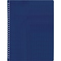 Rediform Twin Wirebound Poly Cover Notebook, 11 x 8 1/2, Blue (B41.82)