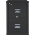 FireKing® 2-Drawer Vertical File Cabinet, Letter, Black, 32D (2P1831CBLI)