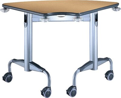 Bretford Here™ Series Training Tables, Quarter Round, 24D, Cherry